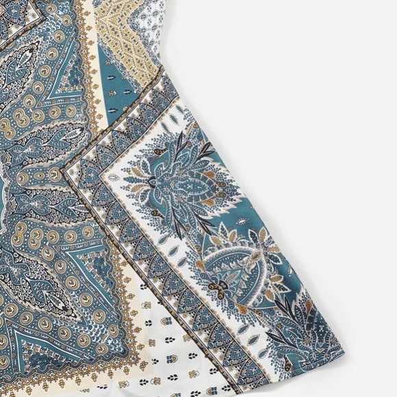 NEW Scarf Print Cami Dress-Medium - Picture 3 of 5